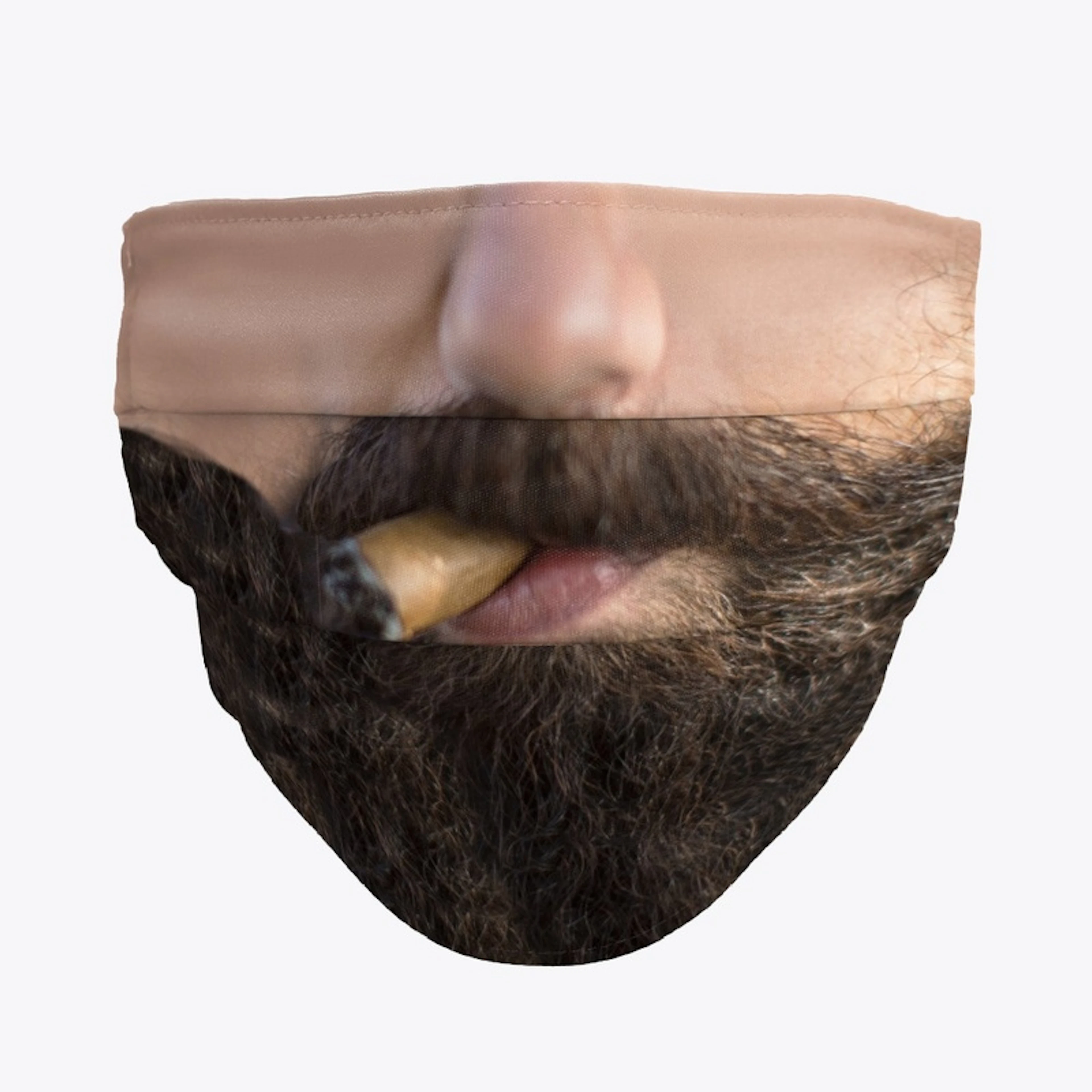 Beard with cigar face mask