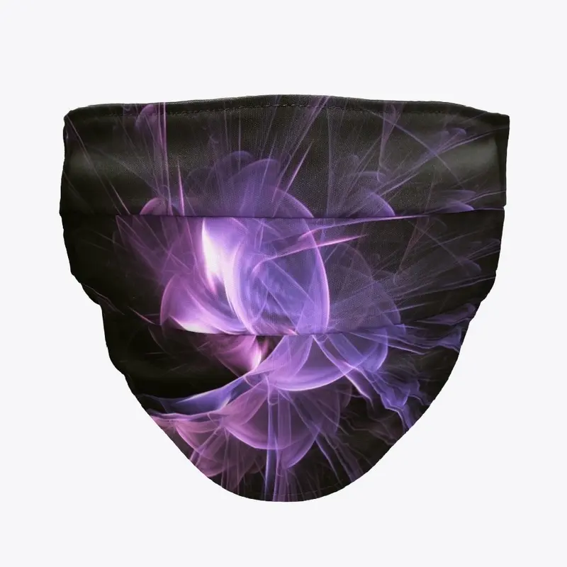 Purple explosion face mask